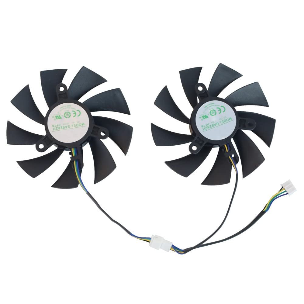 87mm GA92A2H DC 12V 0.35A 4Pin Graphics Card Fans for Zotac GeForce GTX 1660 1660Ti & RTX 2060 2070 Super Mini Video Card Fans (Fan AB)