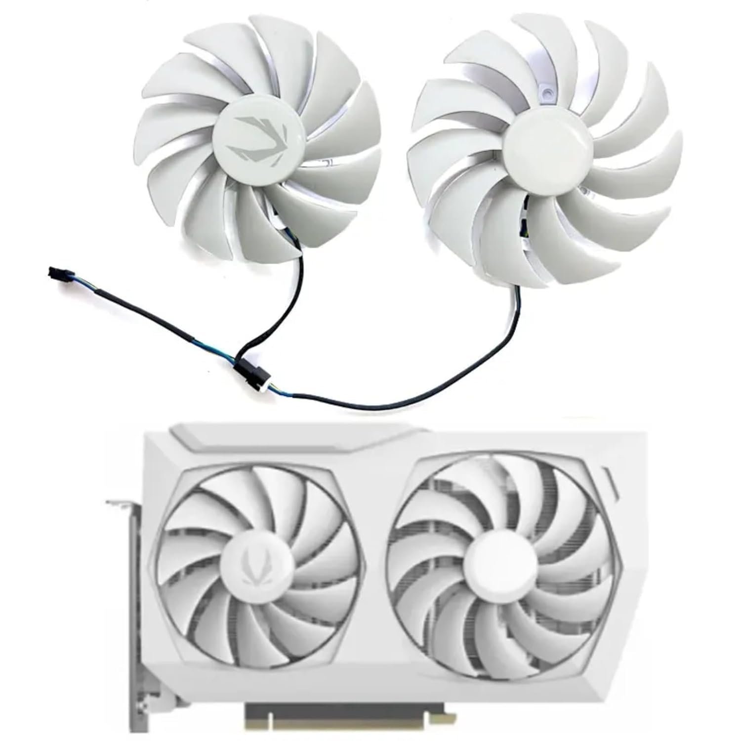 GA92S2U 100/88MM RTX 3060 GPU Fan for ZOTAC RTX 3060、3060TI、RTX 3070、3070TI Video Card Cooling Fan