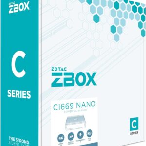 ZOTAC Zbox Ci669 Nano 1.8L Sized Pc Black, White Intel Soc, W128564485 (Black, White Intel Soc I7-1355U 1.7 Ghz)