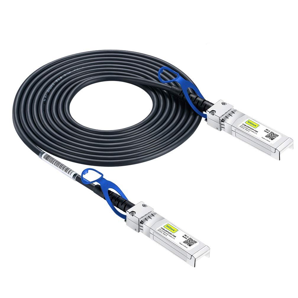 10Gtek 25G SFP28 SFP+ DAC Cable - 25GBASE-CR SFP28 to SFP28 Passive Direct Attach Copper Twinax Cable for Cisco SFP-H25GB-CU3M, Ubiquiti UC-DAC-SFP28, Supermicro and More, 3-Meter(10ft) Visit the 10Gtek Store