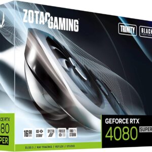 ZOTAC Gaming GeForce RTX 4080 Super Trinity Black Edition DLSS 3 16GB GDDR6X 256-bit 23 Gbps PCIE 4.0 Gaming Graphics Card, IceStorm 2.0 Advanced Cooling, Spectra RGB Lighting, ZT-D40820D-10P