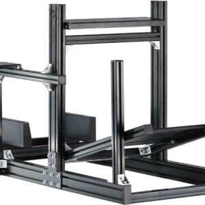 Minneer F1 More Stable Racing Simulator Cockpit Stand Fit for Logitech/Thrustmaster/Fanatec/Moza/PXN G29 G920 G923 T128 T300,Adjustable Steering Wheel Stand,Not Included Wheel,Pedals,Handbrake & Shift