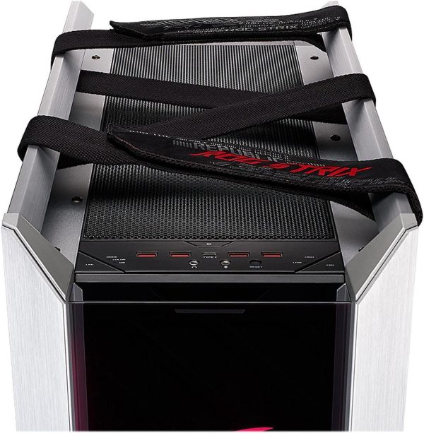 ASUS ROG Strix Helios GX601 White Edition RGB Mid-Tower Computer Case for ATX/ EATX Motherboards with Tempered Glass, Aluminum Frame, GPU Braces, 420mm Radiator Support and Aura Sync - Image 6