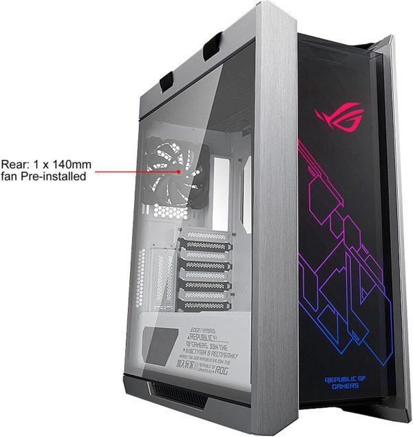 ASUS ROG Strix Helios GX601 White Edition RGB Mid-Tower Computer Case for ATX/ EATX Motherboards with Tempered Glass, Aluminum Frame, GPU Braces, 420mm Radiator Support and Aura Sync - Image 7