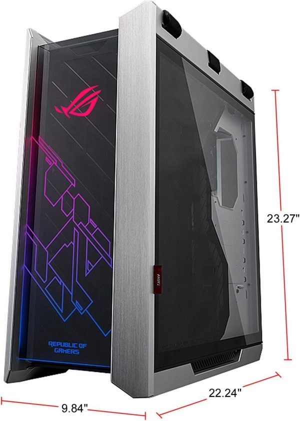 ASUS ROG Strix Helios GX601 White Edition RGB Mid-Tower Computer Case for ATX/ EATX Motherboards with Tempered Glass, Aluminum Frame, GPU Braces, 420mm Radiator Support and Aura Sync - Image 8