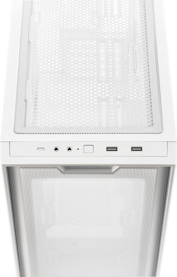 ASUS A21/WHT// Micro ATX Computer Case Steel / Plastic / Tempered Glass-White - Image 5