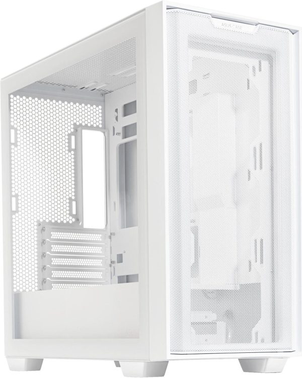 ASUS A21/WHT// Micro ATX Computer Case Steel / Plastic / Tempered Glass-White - Image 6