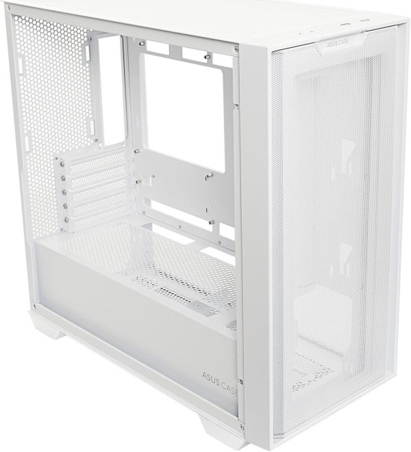 ASUS A21/WHT// Micro ATX Computer Case Steel / Plastic / Tempered Glass-White