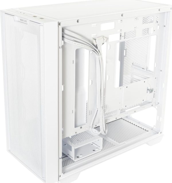 ASUS A21/WHT// Micro ATX Computer Case Steel / Plastic / Tempered Glass-White - Image 9