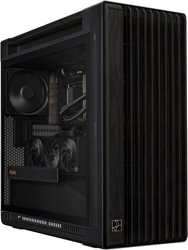 ASUS PA602 Black Steel/ABS Plastic/Wood/Tempered Glass Micro ATX Mid Tower Computer Case