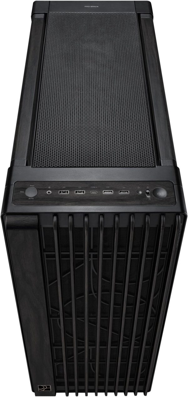 ASUS PA602 Black Steel/ABS Plastic/Wood/Tempered Glass Micro ATX Mid Tower Computer Case - Image 3