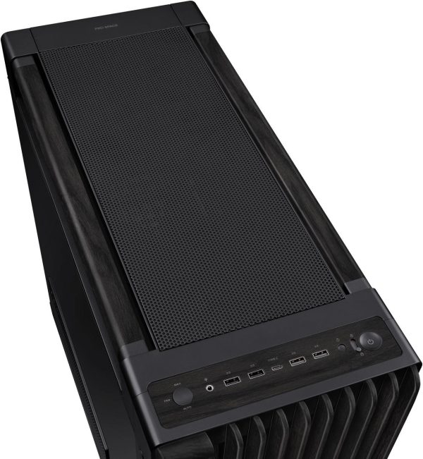 ASUS PA602 Black Steel/ABS Plastic/Wood/Tempered Glass Micro ATX Mid Tower Computer Case - Image 4