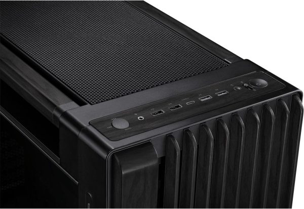 ASUS PA602 Black Steel/ABS Plastic/Wood/Tempered Glass Micro ATX Mid Tower Computer Case - Image 5