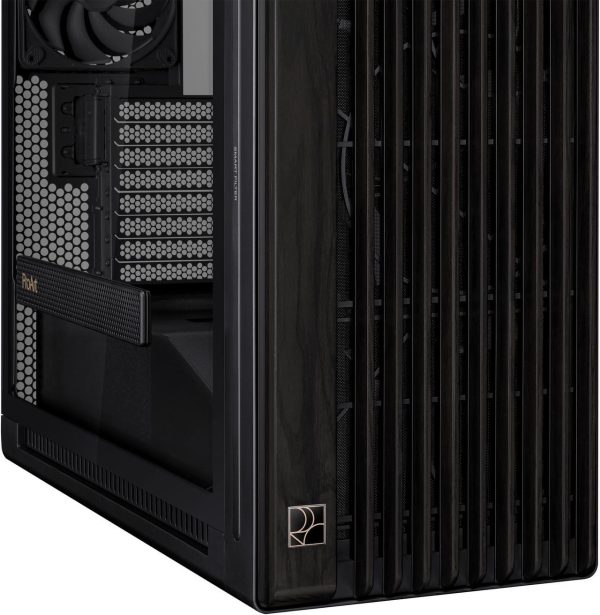 ASUS PA602 Black Steel/ABS Plastic/Wood/Tempered Glass Micro ATX Mid Tower Computer Case - Image 11