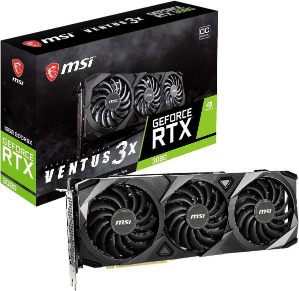 MSI Ventus GeForce RTX 3080 10GB GDDR6X PCI Express 4.0 Video Card RTX 3080 VENTUS 3X 10G OC