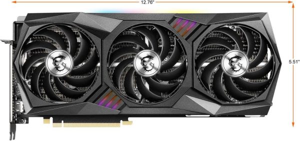 MSI Gaming GeForce RTX 3080 Ti 12GB GDDR6X PCI Express 4.0 Video Card RTX 3080 Ti Gaming X Trio 12G - Image 2