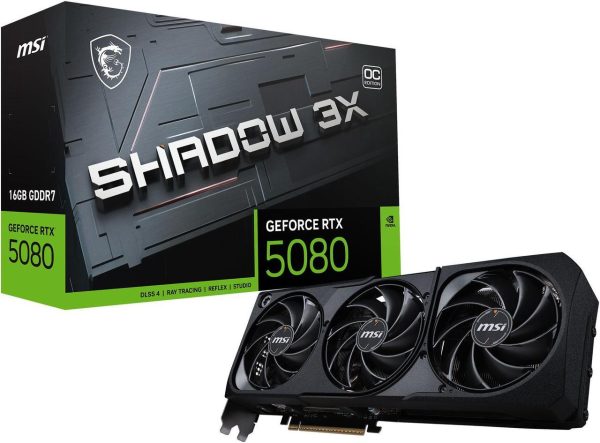 MSI SHADOW GeForce RTX 5080 16GB GDDR7 PCI Express 5.0 Graphics Card RTX 5080 16G SHADOW 3X OC - Image 10
