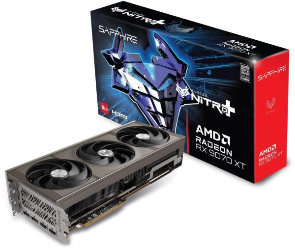 SAPPHIRE NITRO+ Radeon RX 9070 XT 16GB GDDR6 PCI Express 5.0 x16 ATX Graphics Card 11348-01-20G
