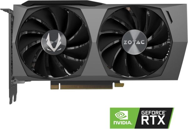 ZOTAC GAMING GeForce RTX 3060 Ti Twin Edge 8GB GDDR6 256-bit 14 Gbps PCIE 4.0 Gaming Graphics Card, IceStorm 2.0 Advanced Cooling, Active Fan Control, ZT-A30610E-10M (Refreshed)