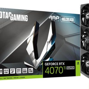 ZOTAC GAMING GeForce RTX 4070 Ti SUPER AMP Holo DLSS 3 16GB GDDR6X 256-bit 21 Gbps PCIE 4.0 Gaming Graphics Card, IceStorm 2.0 Advanced Cooling, SPECTRA 2.0 ARGB Lighting, ZT-D40730F-10P (Refreshed)