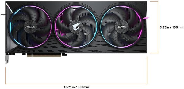 GIGABYTE AORUS Radeon RX 9070 XT 16GB GDDR6 PCI Express 5.0 x16 Graphics Card GV-R9070XTAORUS E-16GD - Image 2