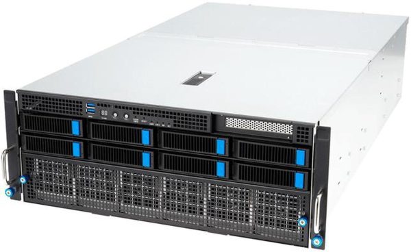 ASUS ESC8000A-E12-26W10G 4U Rackmount Server Barebone Socket SP5 DDR5 4800/4400 RDIMM/ 3DS RDIMM