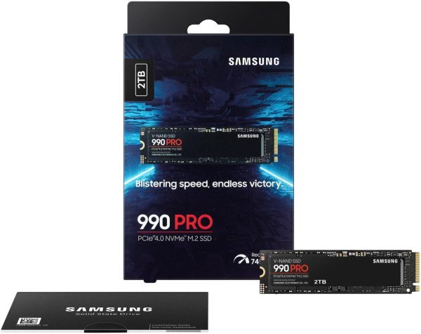 SAMSUNG 990 PRO 2TB SSD, PCIe Gen4 M.2 2280, Seq. Read Speeds Up-to 7,450MB/s for High End Computing, Gaming, and Heavy Duty Workstations (MZ-V9P2T0B/AM) Non-Heatsink - Image 3