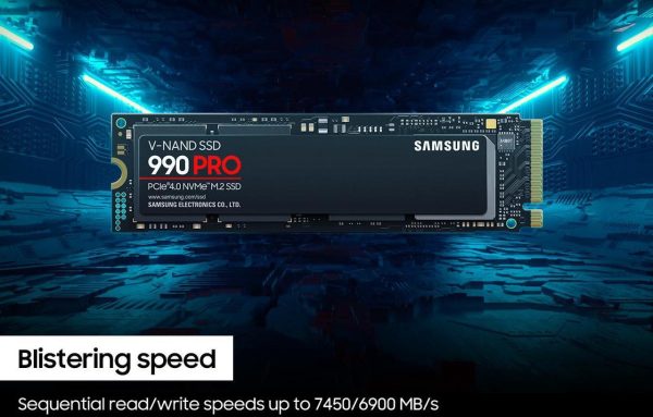 SAMSUNG 990 PRO 2TB SSD, PCIe Gen4 M.2 2280, Seq. Read Speeds Up-to 7,450MB/s for High End Computing, Gaming, and Heavy Duty Workstations (MZ-V9P2T0B/AM) Non-Heatsink - Image 5