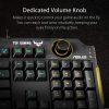 ASUS Membrane Gaming Keyboard for PC - TUF K1 | Programmable, Onboard Memory | Dedicated Volume Knob, Aura Sync RGB & Side Lighting | Detachable Wrist Rest | Spill-Resistant | Highly Durable | Black - Image 4