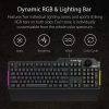 ASUS Membrane Gaming Keyboard for PC - TUF K1 | Programmable, Onboard Memory | Dedicated Volume Knob, Aura Sync RGB & Side Lighting | Detachable Wrist Rest | Spill-Resistant | Highly Durable | Black - Image 5