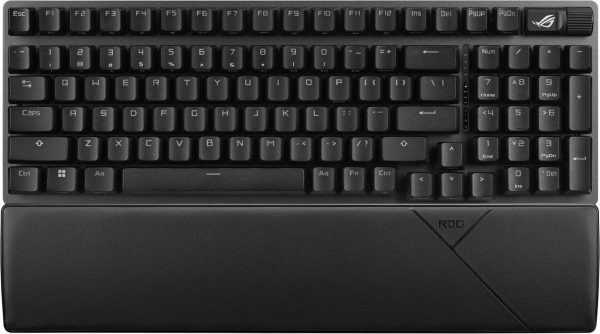 ASUS ROG Strix Scope II 96 Wireless Gaming Keyboard, Tri-Mode Connection, Dampening Foam & Switch-Dampening Pads, Hot-Swappable Pre-lubed ROG NX Storm Switches, PBT Keycaps, RGB-Black