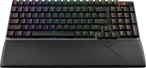 ASUS ROG Strix Scope II 96 Wireless Gaming Keyboard, Tri-Mode Connection, Dampening Foam & Switch-Dampening Pads, Hot-Swappable Pre-lubed ROG NX Storm Switches, PBT Keycaps, RGB-Black - Image 5