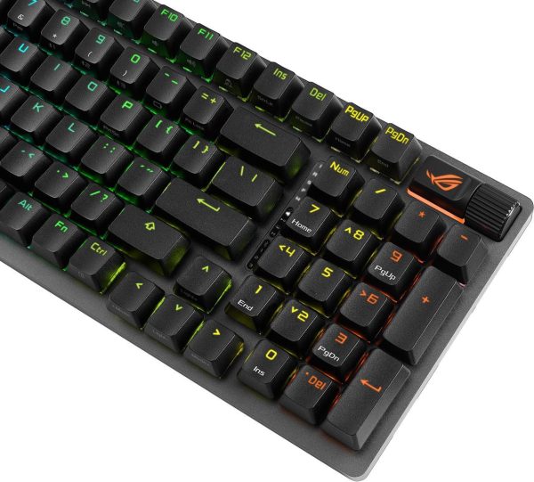 ASUS ROG Strix Scope II 96 Wireless Gaming Keyboard, Tri-Mode Connection, Dampening Foam & Switch-Dampening Pads, Hot-Swappable Pre-lubed ROG NX Storm Switches, PBT Keycaps, RGB-Black - Image 10
