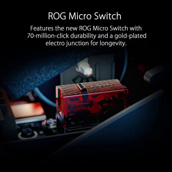 ASUS ROG Spatha X Wireless Gaming Mouse (Magnetic Charging Stand, 12 Programmable Buttons, 19,000 DPI, Push-fit Hot Swap Switch Sockets, ROG Micro Switches, ROG Paracord and Aura RGB lighting) - Image 6