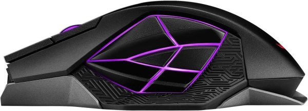 ASUS ROG Spatha X Wireless Gaming Mouse (Magnetic Charging Stand, 12 Programmable Buttons, 19,000 DPI, Push-fit Hot Swap Switch Sockets, ROG Micro Switches, ROG Paracord and Aura RGB lighting) - Image 10