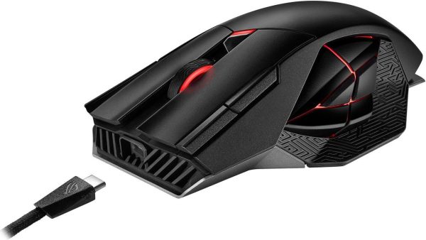 ASUS ROG Spatha X Wireless Gaming Mouse (Magnetic Charging Stand, 12 Programmable Buttons, 19,000 DPI, Push-fit Hot Swap Switch Sockets, ROG Micro Switches, ROG Paracord and Aura RGB lighting) - Image 12