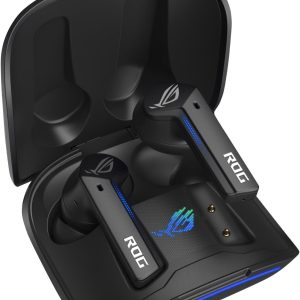 ASUS ROG Cetra True Wireless Gaming Headphones (Low-Latency Bluetooth Earbuds, Active Noise Cancelation, 27-Hour Battery Life, IPX4 Water Resistance, Wireless Charging)- Black
