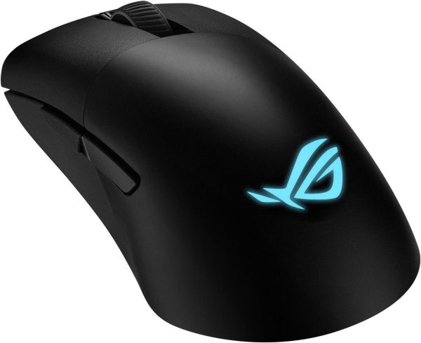 Asus ROG Keris Wireless AimPoint Gaming Mouse, Tri-mode connectivity (2.4GHz RF, Bluetooth, Wired), 36000 DPI sensor, 5 programmable buttons, ROG SpeedNova, Replaceable switches, Paracord cable, Black - Image 4