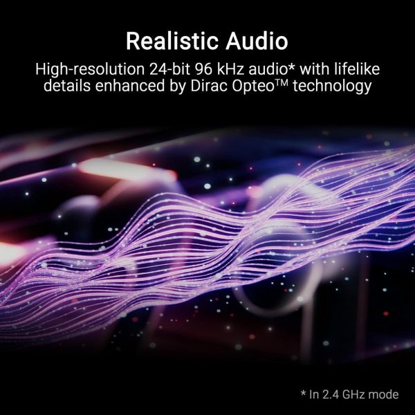 ASUS ROG Cetra True Wireless Gaming Headphones (2.4 GHz & Bluetooth 5.3, ROG SpeedNova, 24-bit 96 kHz audio, Dirac Opteo, Bone-Conduction AI Microphones, Adaptive ANC, 46-Hour Battery Life) - Black - Image 5