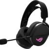 ASUS ROG Pelta Wireless Gaming Headset (BT, ROG SpeedNova 2.4GHz, USB-C, Lightweight 309g, 50mm ROG Titanium-Plated Drivers, 10mm Super-Wideband Mic, RGB, 70HR Battery, For PC, Switch, PS5)- Black - Image 3