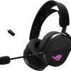 ASUS ROG Pelta Wireless Gaming Headset (BT, ROG SpeedNova 2.4GHz, USB-C, Lightweight 309g, 50mm ROG Titanium-Plated Drivers, 10mm Super-Wideband Mic, RGB, 70HR Battery, For PC, Switch, PS5)- Black - Image 2