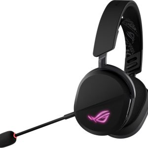 ASUS ROG Pelta Wireless Gaming Headset (BT, ROG SpeedNova 2.4GHz, USB-C, Lightweight 309g, 50mm ROG Titanium-Plated Drivers, 10mm Super-Wideband Mic, RGB, 70HR Battery, For PC, Switch, PS5)- Black