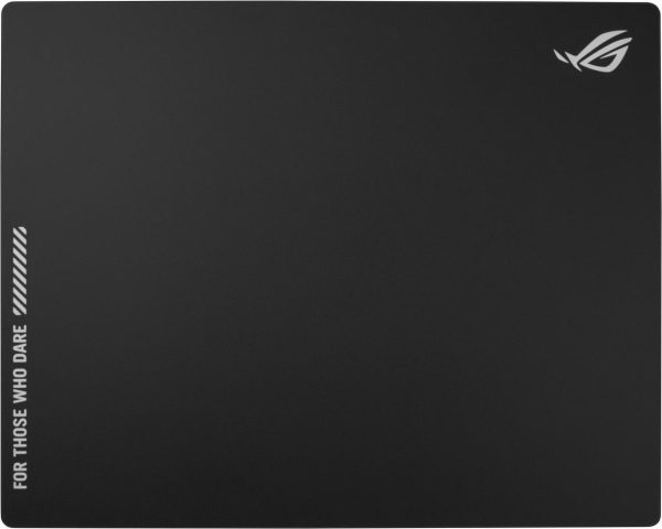 Asus ROG Moonstone Ace L Glass Gaming Mouse Pad, Ultra-smooth Surface, Noise-Reducing Design, 9H Tempered Glass, Impact & Scratch Resistant, Anti-slip Silicone Base, 500 x 400 mm, Black - Image 2