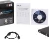 ASUS USB 2.0 External Blu-Ray 6X Writer with BDXL Support MacOS Compatible Model SBW-06D2X-U/BLK/G/AS