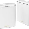 ASUS ZenWiFi Whole-Home Dual-Band Mesh WiFi 6 System XD6 White - 2 Pack, Coverage up to 5,400 sq.ft & 4+ Rooms, 5400Mbps, AiMesh, Lifetime Free Internet Security, Parental Control, Easy Setup