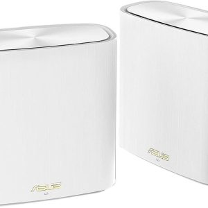 ASUS ZenWiFi Whole-Home Dual-Band Mesh WiFi 6 System XD6 White - 2 Pack, Coverage up to 5,400 sq.ft & 4+ Rooms, 5400Mbps, AiMesh, Lifetime Free Internet Security, Parental Control, Easy Setup