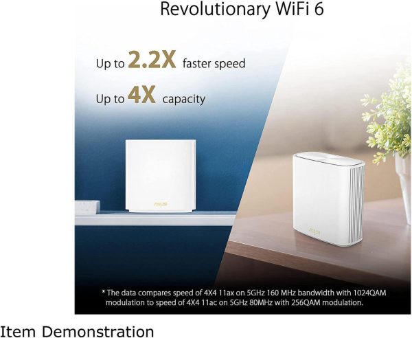 ASUS ZenWiFi Whole-Home Dual-Band Mesh WiFi 6 System XD6 White - 2 Pack, Coverage up to 5,400 sq.ft & 4+ Rooms, 5400Mbps, AiMesh, Lifetime Free Internet Security, Parental Control, Easy Setup - Image 2