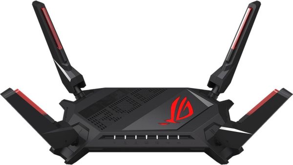 ASUS ROG Rapture GT-AX6000 Dual-Band WiFi 6 (802.11ax) Gaming Router, Dual 2.5G ports, enhanced hardware, WAN aggregation, VPN Fusion, Triple-Level Game Acceleration, free network security and AiMesh support