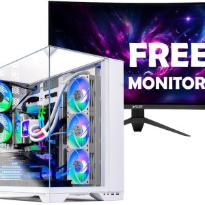 Skytech O11 Vision Gaming PC Desktop, Ryzen 7 7800X3D 4.2 GHz (5GHz Turbo), NVIDIA RTX 5070 Ti 16GB GDDR7, 1TB Gen4 SSD, 32GB DDR5 RAM 6000 RGB, 850W GOLD ATX 3.0 PSU, 360mm ARGB AIO , Wi-Fi, Win 11