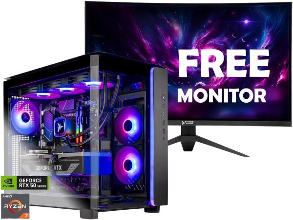 Skytech King 95 Gaming PC Desktop, Ryzen 7 9700X 3.8 GHz (5.5GHz Turbo), NVIDIA RTX 5080 16GB, 2TB Gen4 NVMe SSD, 32GB DDR5 RAM 6000 RGB, 850W GOLD ATX 3 PSU, 360mm ARGB AIO , Wi-Fi, Win 11